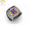 Kundenspezifische Sport-Team Championship Rings Silver Football-Meister Ring With Your LOGO&amp;TEXT