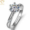 Pflastern Sie die Einstellung von silbernen Diamond Wedding Ring Engraving For-Frauen