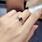 Ovales Ruby Vintage Silver Engagement Rings-Klimakupfer