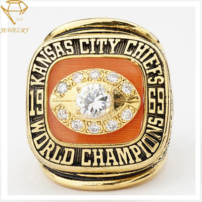 Kundenspezifischer Meisterschafts-Ring 1969 Replik-Kansas