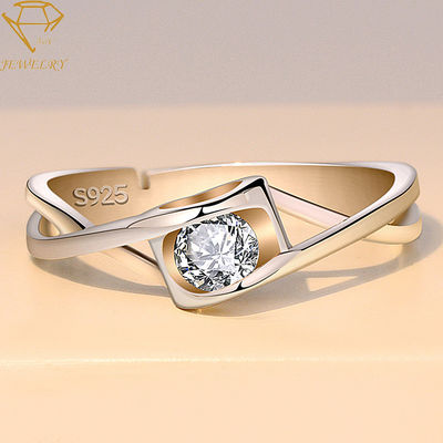 AAA CZ entsteint justierbares personifiziertes Silber Ring For Women